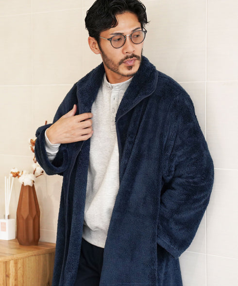 着る毛布 モコボアルームコート│コート アウター 毛布 ルームウエア ロングカーディガン ボア メンズ ブランド おしゃれ あったか 男女兼用 レディース カップル ペア ルームウエア