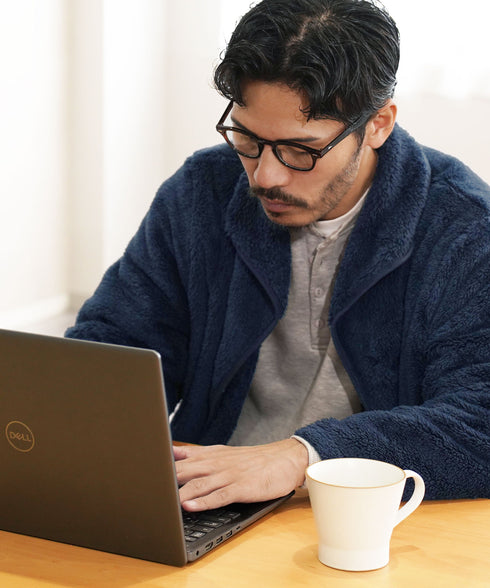 着る毛布 モコボアルームコート│コート アウター 毛布 ルームウエア ロングカーディガン ボア メンズ ブランド おしゃれ あったか 男女兼用 レディース カップル ペア ルームウエア