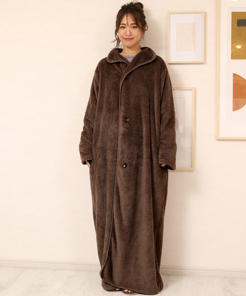 着る毛布 モコボアルームコート│コート アウター 毛布 ルームウエア ロングカーディガン ボア メンズ ブランド おしゃれ あったか 男女兼用 レディース カップル ペア ルームウエア
