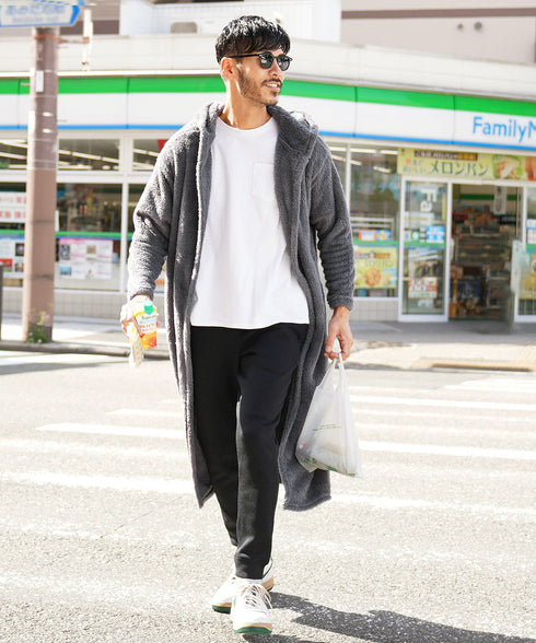 着る毛布モコボアフードコート | コート アウター 毛布 ルームウエア ロングカーディガン ボア メンズ ブランド おしゃれ あったか 男女兼用 レディース カップル ペア ルームウエア