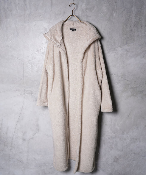 着る毛布モコボアフードコート | コート アウター 毛布 ルームウエア ロングカーディガン ボア メンズ ブランド おしゃれ あったか 男女兼用 レディース カップル ペア ルームウエア