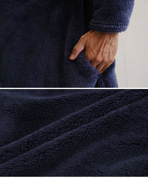 着る毛布モコボアフードコート | コート アウター 毛布 ルームウエア ロングカーディガン ボア メンズ ブランド おしゃれ あったか 男女兼用 レディース カップル ペア ルームウエア