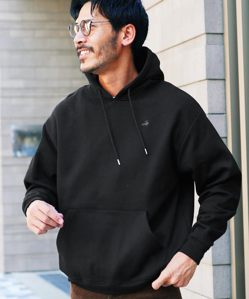 裏起毛 ワンポイント パーカー | スウェットパーカー フーディ フード パーカ スウェット トレーナー