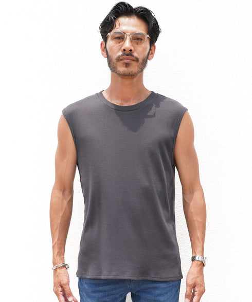 テレコノースリーブ タンクトップ