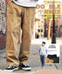 ダブルニーペインターパンツ│メンズワークパンツ ビンテージ加工 ワイドパンツ ルーズフィット