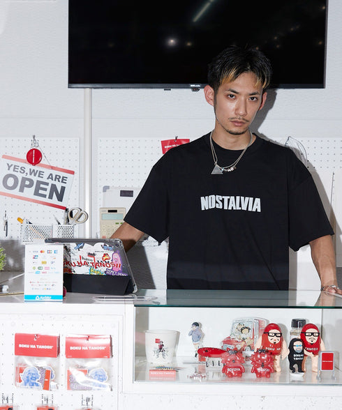 Nishinari Guy / ニシナリガイTシャツブラックスタイリング1