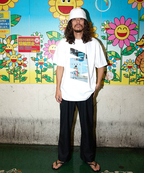 Nishinari Guy / ニシナリガイTシャツホワイトスタイリング3