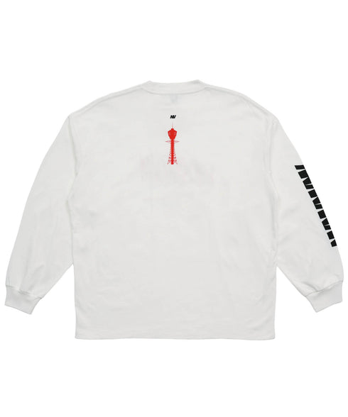 THE SHINSEKAI / ザ・シンセカイロングスリーブTシャツホワイト詳細後