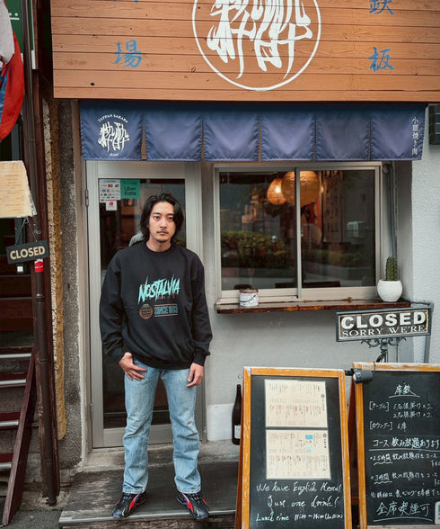 NOSTALVIA(ノスタルヴィア) THE SHINSEKAI / ザ・シンセカイ 裏毛トレーナー