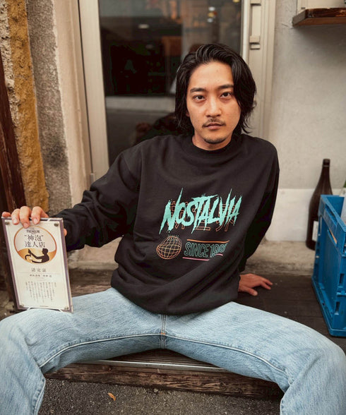 ザ・シンセカイ 裏毛トレーナー ブラック スタイリング5 新世界 プレセント ギフト クリスマス 贈り物 スウェット プルオーバー