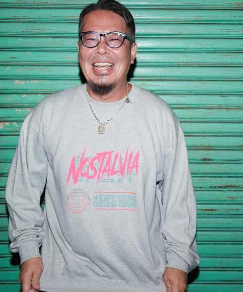 ザ・シンセカイ 裏毛トレーナー グレー スタイリング1 新世界 プレセント ギフト クリスマス 贈り物 スウェット プルオーバー