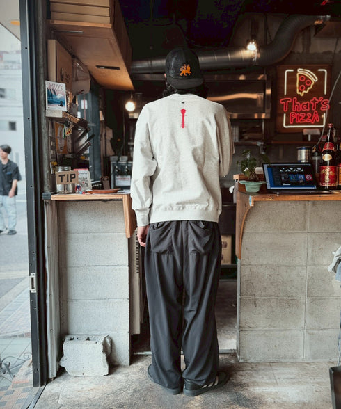 ザ・シンセカイ 裏毛トレーナー グレー スタイリング7 新世界 プレセント ギフト クリスマス 贈り物 スウェット プルオーバー