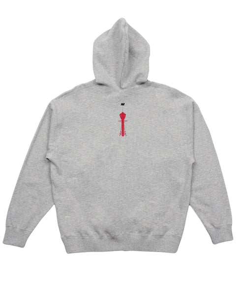 ザ・シンセカイ 裏毛パーカー グレー 詳細後 新世界 プレセント ギフト クリスマス 贈り物 フーディー