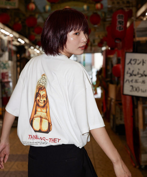 Billiken / ビリケンTシャツホワイトスタイリング1