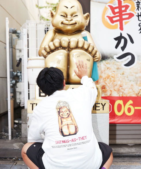 Billiken / ビリケンロングスリーブTシャツホワイトスタイリング4