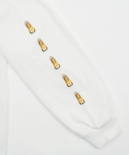 Billiken / ビリケンロングスリーブTシャツホワイト詳細3