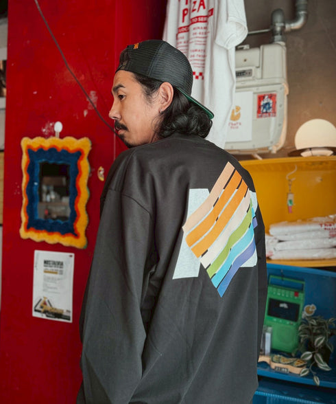 NOSTALVIA(ノスタルヴィア) New Star Wall Graphic / ニュースターウォールグラフィック ロングスリーブTシャツ