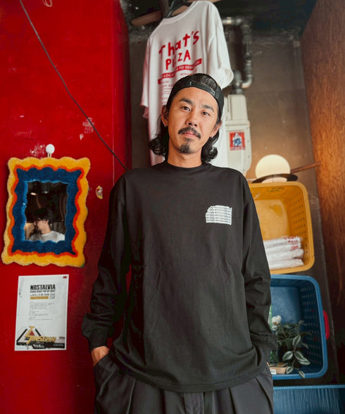 NOSTALVIA(ノスタルヴィア) New Star Wall Graphic / ニュースターウォールグラフィック ロングスリーブTシャツ