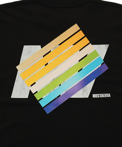 New Star Wall Graphic / ニュースターウォールグラフィックロングスリーブTシャツブラック詳細1