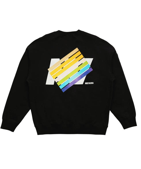 New Star Wall Graphic / ニュースターウォールグラフィックトレーナーブラック詳細後