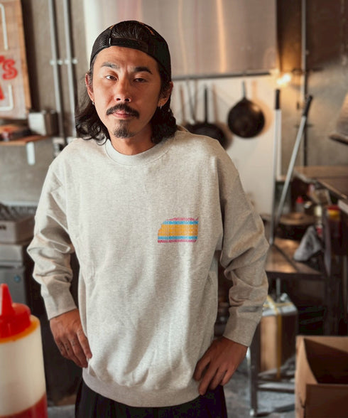 NOSTALVIA(ノスタルヴィア) New Star Wall Graphic / ニュースターウォールグラフィック 裏毛トレーナー