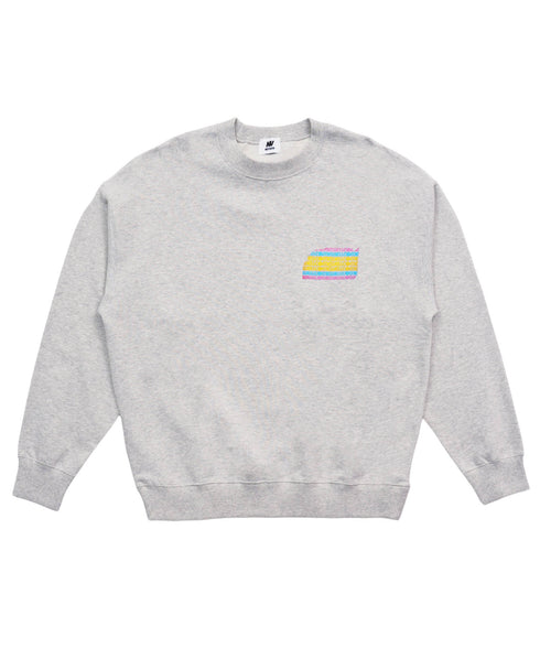 New Star Wall Graphic / ニュースターウォールグラフィックトレーナーグレー詳細前