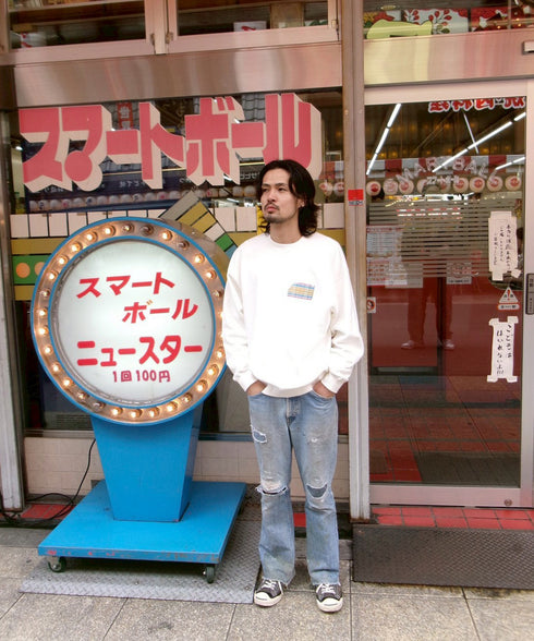 NOSTALVIA(ノスタルヴィア) New Star Wall Graphic / ニュースターウォールグラフィック 裏毛トレーナー