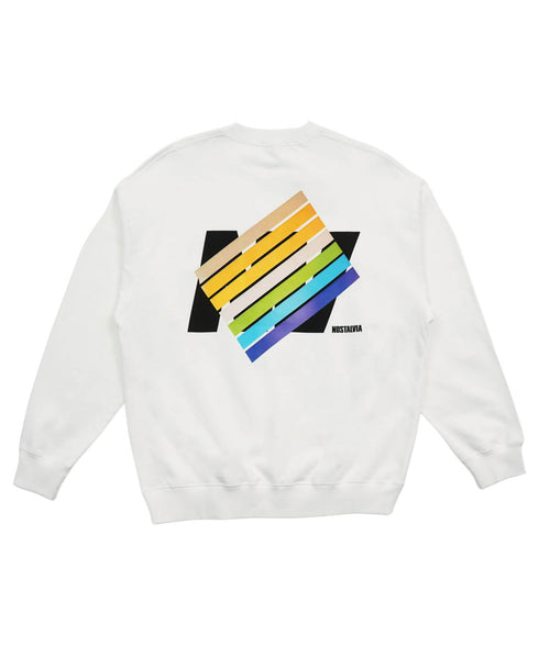 New Star Wall Graphic / ニュースターウォールグラフィックトレーナーホワイト詳細後