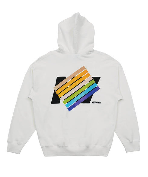 New Star Wall Graphic / ニュースターウォールグラフィックパーカーホワイト詳細後