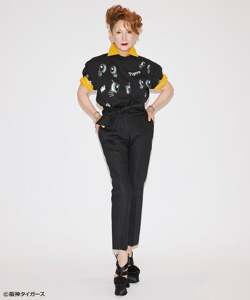 To-lucky's eye / トラッキーズアイTシャツブラックスタイリング2