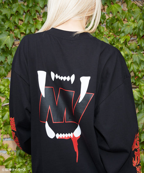 Tigers Fang / タイガースファングロングスリーブTシャツブラックスタイリング10