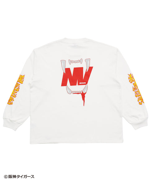 Tigers Fang / タイガースファングロングスリーブTシャツホワイト詳細後