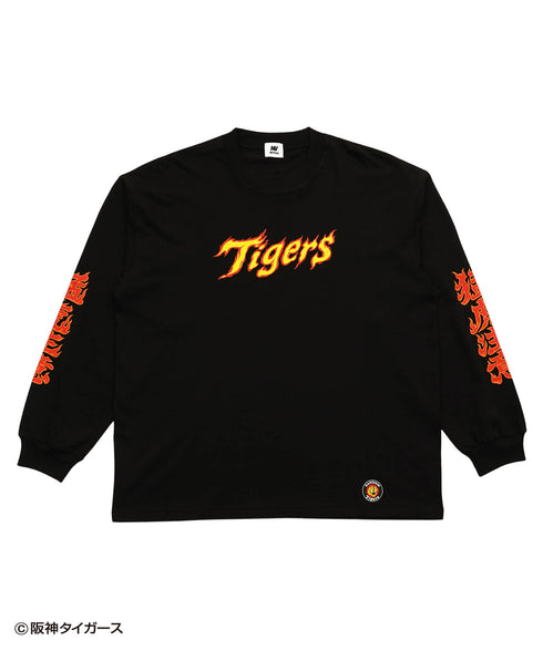 タイガースファング ロングスリーブTシャツ ブラック カラバリ 阪神タイガース プレセント ギフト 野球 クリスマス 贈り物 ロンT