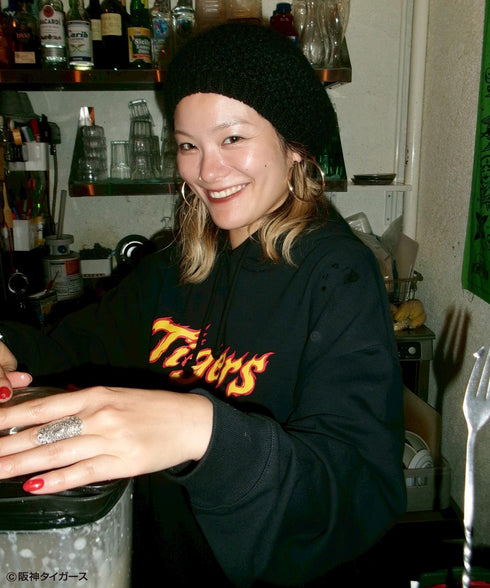 【一部予約】阪神タイガース ×NOSTALVIA(ノスタルヴィア) Tigers Fang / タイガースファング裏毛パーカー