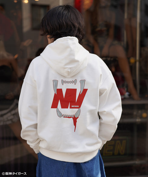 阪神タイガース90周年 × NOSTALVIA ノスタルヴィア Tigers Fang / タイガースファング 裏毛 パーカー 夏木マリさん着用 大阪