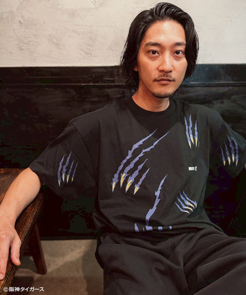 タイガーススクラッチ Tシャツ ブラック スタイリング10 阪神タイガース プレセント ギフト 野球 クリスマス 贈り物