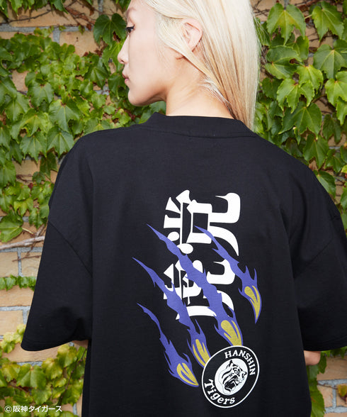 タイガーススクラッチ Tシャツ ブラック スタイリング7 阪神タイガース プレセント ギフト 野球 クリスマス 贈り物