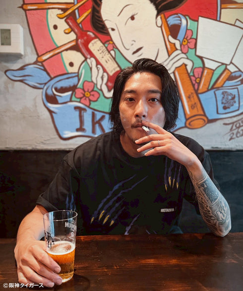 阪神タイガース × NOSTALVIA (ノスタルヴィア) Tigers Scratch / タイガーススクラッチ Tシャツ【ポイントアップ対象外】