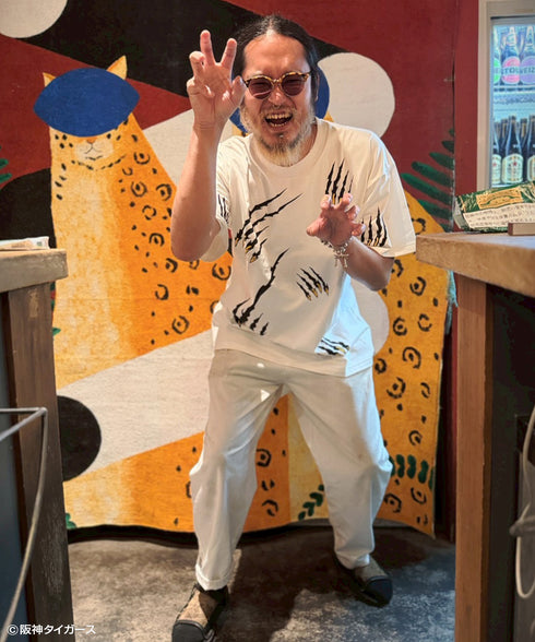 阪神タイガース × NOSTALVIA (ノスタルヴィア) Tigers Scratch / タイガーススクラッチ Tシャツ【ポイントアップ対象外】