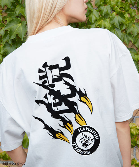 タイガーススクラッチ Tシャツ ホワイト スタイリング8 阪神タイガース プレセント ギフト 野球 クリスマス 贈り物