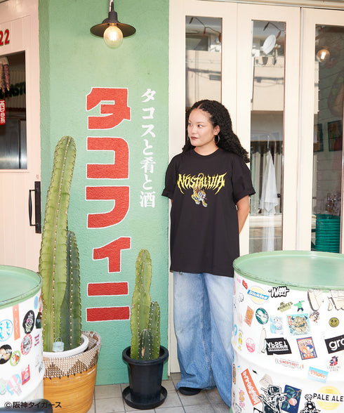 Raging Tigers / レイジングタイガースTシャツブラックスタイリング8