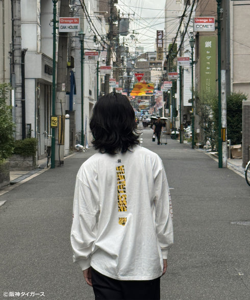 阪神タイガース90周年 × NOSTALVIA ノスタルヴィア Raging Tigers / レイジングタイガース ロングスリーブTシャツ 夏木マリさん着用 大阪