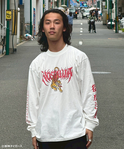 阪神タイガース90周年 × NOSTALVIA ノスタルヴィア Raging Tigers / レイジングタイガース ロングスリーブTシャツ 夏木マリさん着用 大阪