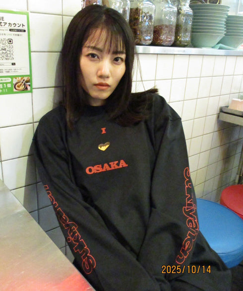 【先行予約】NOSTALVIA(ノスタルヴィア) I Love Osaka / アイラブオオサカロングスリーブTシャツ【ポイントアップ対象外】