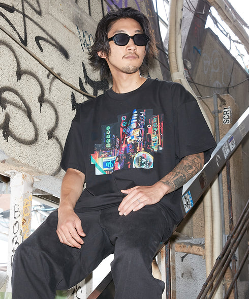 Ura Namba / ウラナンバTシャツブラックスタイリング1