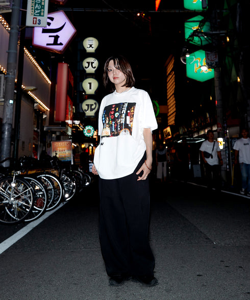 Ura Namba / ウラナンバTシャツホワイトスタイリング2