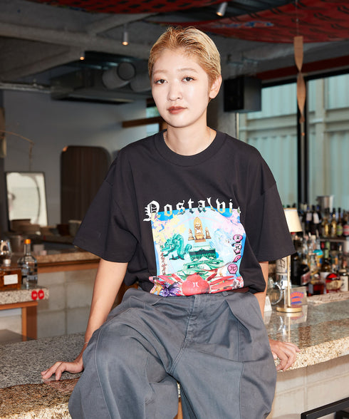 Osaka Mydo / オオサカマイドTシャツブラックスタイリング2