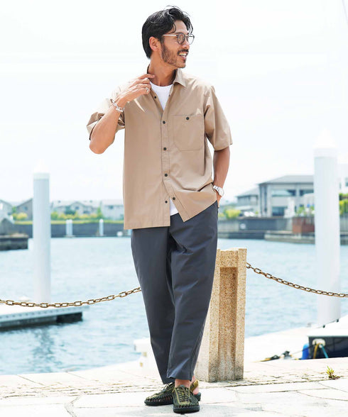 チャコールグレー MODEL : GO 180cm 66kg Lsize