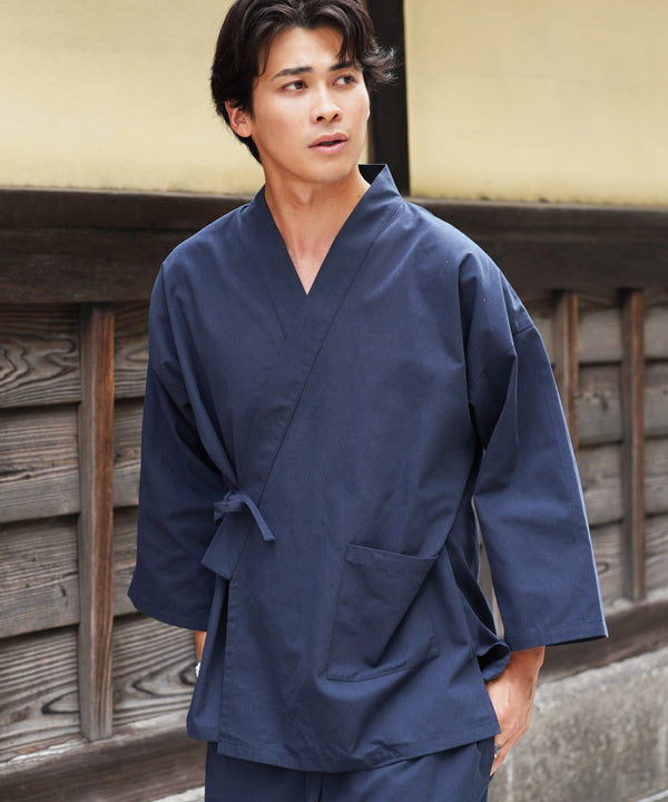 ネイビー MODEL : RYO 183cm 71kg Lsize