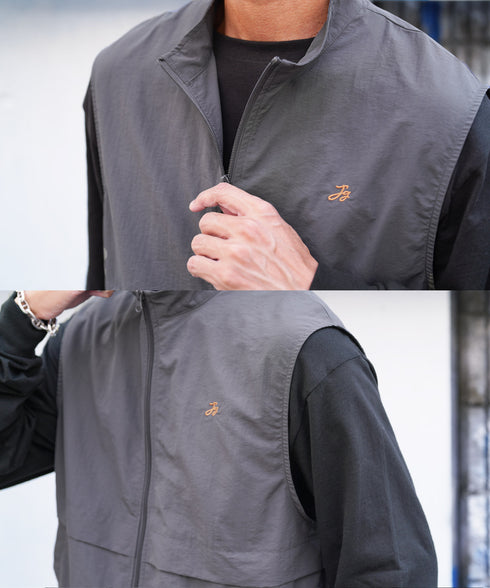 チャコール/オレンジ